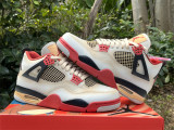 Air Jordan 4 union white & red 