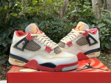 Air Jordan 4 union white & red 