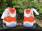  Air Jordan 11 white & Orange 