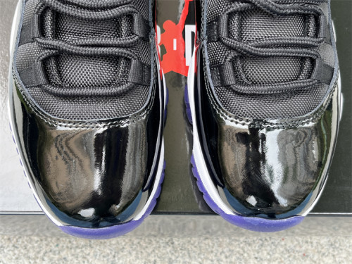 Air Jordan 11 black white & purple 
