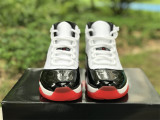 Air Jordan 11 white black & red 