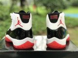 Air Jordan 11 white black & red 