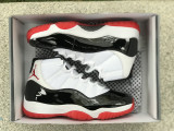 Air Jordan 11 white black & red 