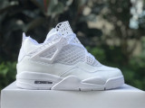 Air Jordan 4 all white net 