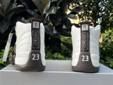 SoleFly x Air Jordan 12 white & brown  
