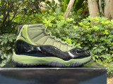 Air Jordan 11 camouflage green and black 
