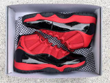  Air jordan 11 red and black 