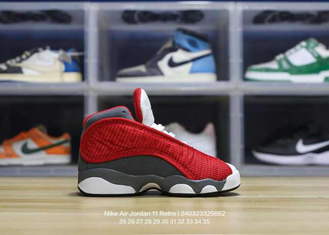 Jordan 13 red flint kids shoes