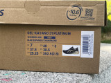Asics Gel-Kayano 31 blue and golden 