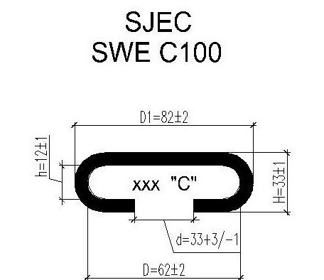 Поручень для эскалатора SJEC C-100 SWE  (Тип C)