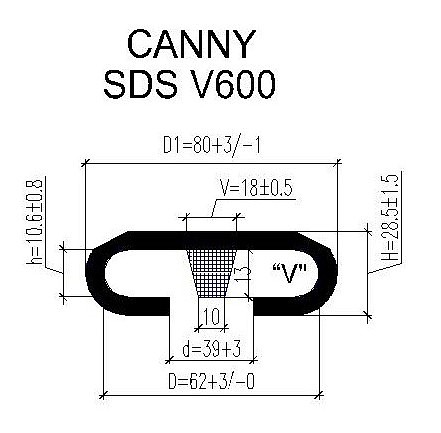 Поручень для эскалатора CANNY V-600 SWE  (Тип C)