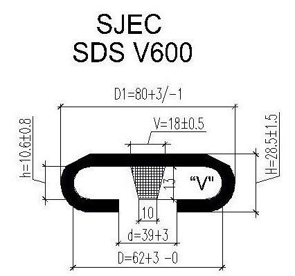 Поручень для эскалатора SJEC V-600 SDS  (Тип V)