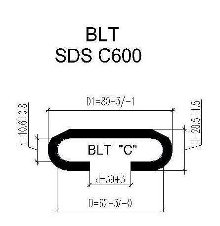 Поручень для эскалатора BLT SDS C600 (Тип C)