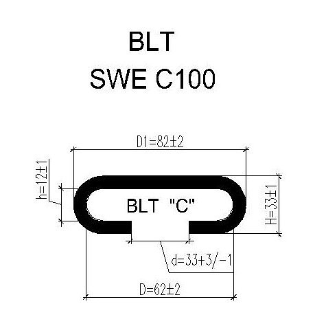 Поручень для эскалатора BLT SWE C100 (Тип C)