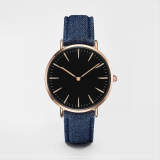 China Custom Logo Minimalist Leather Quartz Watch