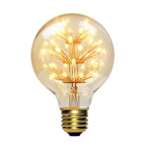 G80  3w 2200k LED Fairy  Bulb Amber color