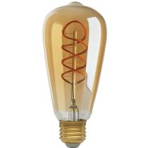 ST64 Spiral Filament  4w 2200k LED  Amber bulb
