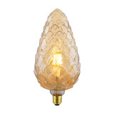 C75  4w 2200k LED Bulb Amber/Smoke color