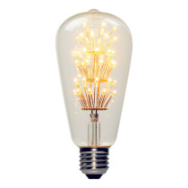ST64 3w 2200k LED Fairy  Bulb Amber color