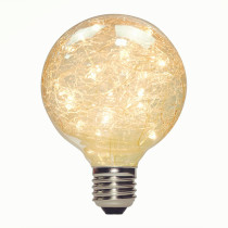 G125 3w 2200k LED Fairy  Bulb Amber color