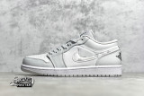 NIKE AIR JORDAN 1 LOW WHITE CAMO SOFT GREY CAMO SWOOSHES WHITE/BLACK-NEUTRAL GREY DC9036-100