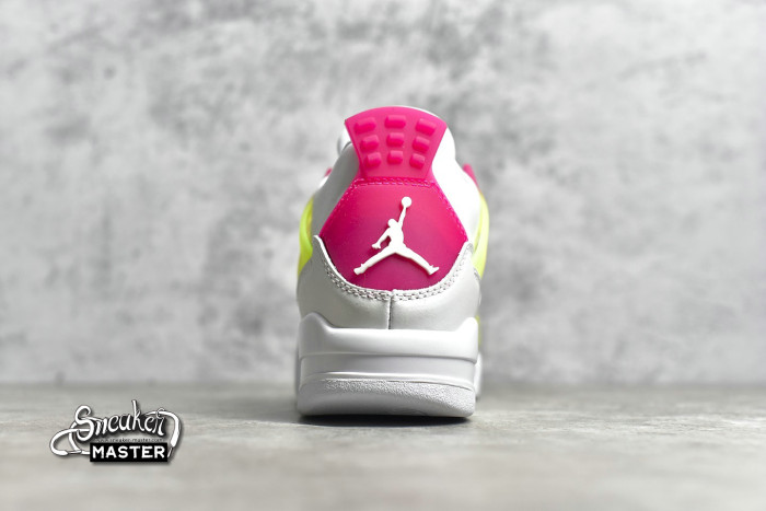 NIKE AIR JORDAN 4 RETRO GS LEMON PINK WHITE/LEMON VENOM-PINK BLAST CV7808-100