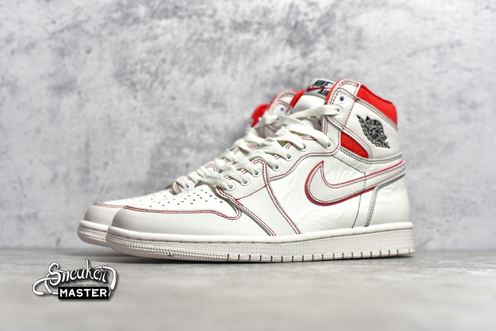 NIKE AIR JORDAN 1 RETRO HIGH OG PHANTOM SAIL/BLACK-PHANTOM/GYM RED-UNIVERSITY RED 555088-160