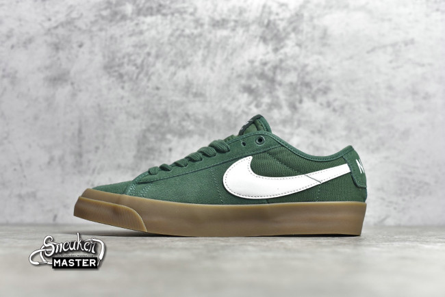 NIKE SB BLAZER LOW GT GREEN GUM FIR/WHITE-WHITE-GUM LIGHT BROWN DC0603-300