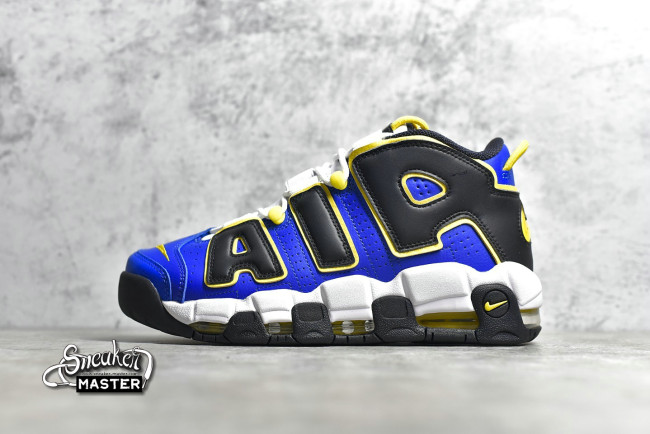 NIKE AIR MORE UPTEMPO PEACE, LOVE & BASKETBALL GAME ROYAL/SPEED YELLOW-BLACK DC7300-400