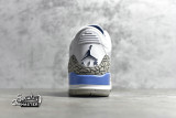NIKE AIR JORDAN 3 UNC 2020 WHITE/VALOR BLUE/TECH GREY CT8532-104