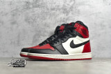 NIKE AIR JORDAN 1 RETRO HIGH BRED TOE GYM RED/BLACK-SUMMIT WHITE 555088-610