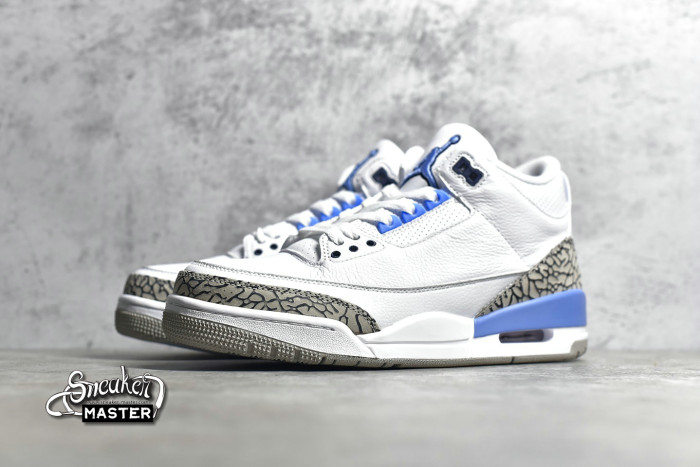 NIKE AIR JORDAN 3 UNC 2020 WHITE/VALOR BLUE/TECH GREY CT8532-104