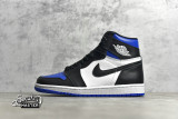NIKE AIR JORDAN 1 RETRO HIGH ROYAL TOE BLACK/WHITE-GAME ROYAL-BLACK 555088-041