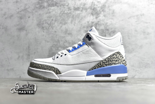 NIKE AIR JORDAN 3 UNC 2020 WHITE/VALOR BLUE/TECH GREY CT8532-104