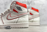 NIKE AIR JORDAN 1 RETRO HIGH OG PHANTOM SAIL/BLACK-PHANTOM/GYM RED-UNIVERSITY RED 555088-160