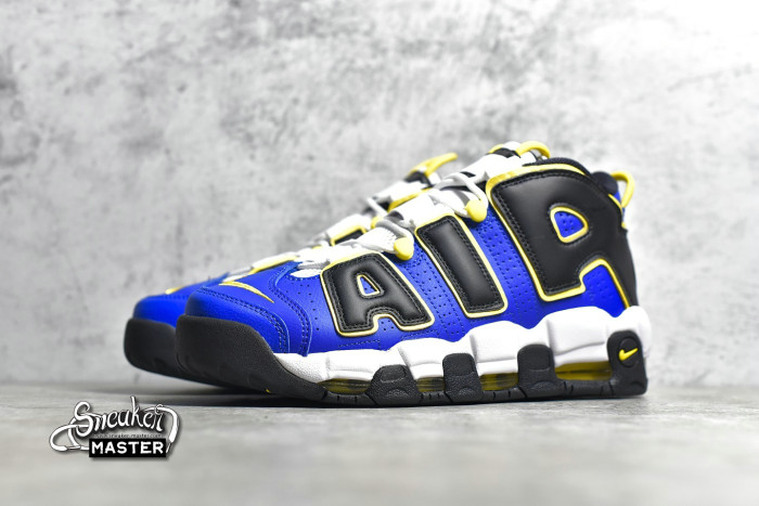 NIKE AIR MORE UPTEMPO PEACE, LOVE & BASKETBALL GAME ROYAL/SPEED YELLOW-BLACK DC7300-400