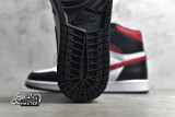 NIKE AIR JORDAN 1 RETRO HIGH OG BASKETBALL SHOES SNEAKERS BLACK/WHITE-GYM RED 555088-061