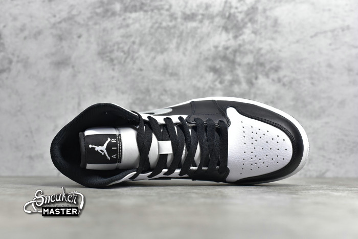 NIKE AIR JORDAN 1 MID WHITE SHADOW BLACK/MEDIUM GREY-WHITE 554724-073