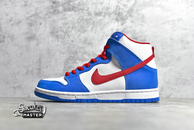 NIKE SB DUNK HIGH DORAEMON LIGHT PHOTO BLUE/LIGHT PHOTO BLUE-SPEED YELLOW-UNIVERSITY RED CI2692-400