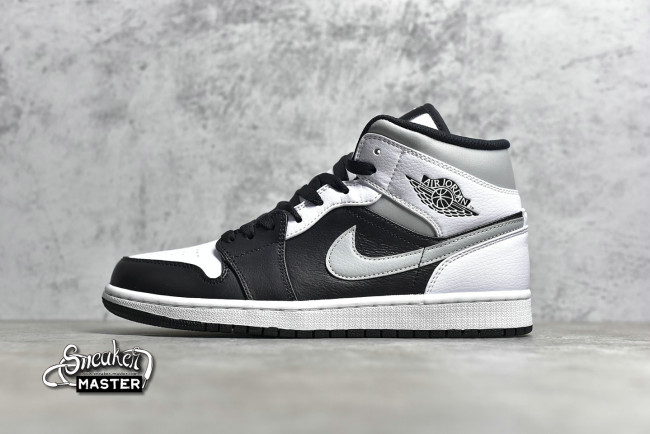 NIKE AIR JORDAN 1 MID WHITE SHADOW BLACK/MEDIUM GREY-WHITE 554724-073