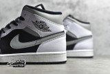 NIKE AIR JORDAN 1 MID WHITE SHADOW BLACK/MEDIUM GREY-WHITE 554724-073
