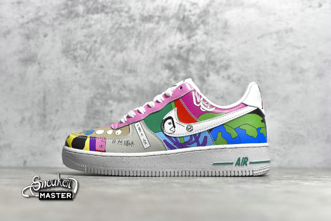 NIKE AIR FORCE 1 FLYLEATHER X RUOHAN WANG MULTI-COLOR/MULTI-COLOR CZ3990-900