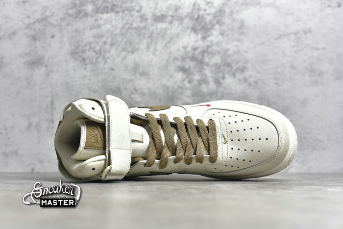 NIKE AIR FORCE 1 HIGH YOHOOD SHOES RICE WHITE/SANDY BEIGE 808788-995