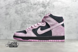 NIKE SB DUNK HIGH INVERT CELTICS BLACK/PINK RISE-LUCKY GREEN CU7349-001