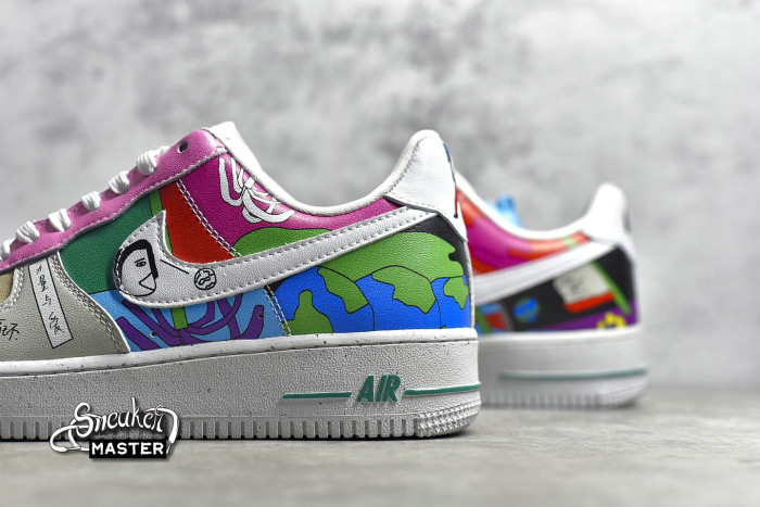 NIKE AIR FORCE 1 FLYLEATHER X RUOHAN WANG MULTI-COLOR/MULTI-COLOR CZ3990-900