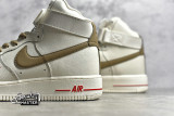 NIKE AIR FORCE 1 HIGH YOHOOD SHOES RICE WHITE/SANDY BEIGE 808788-995