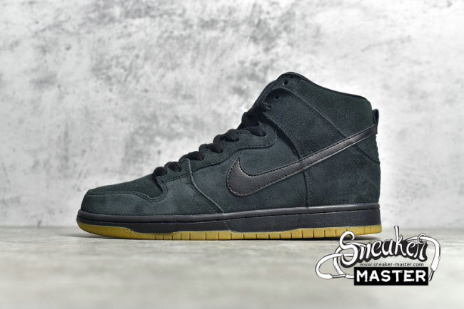 NIKE DUNK HIGH SB BLACK/BLACK/GUM 305050-029