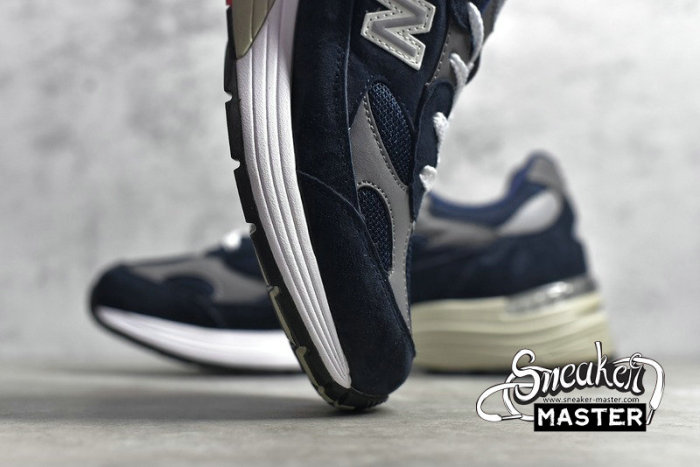 NEW BALANCE 992 RUNNING SHOES NAVY BLUE/GREY/WHITE M992GG