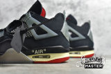 NIKE OFF-WHITE X AIR JORDAN 4 BRED ARRIVING IN AUGUST HOUSE OF HEAT BLACK/GREY/RED CV9388-001