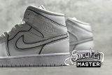 NIKE AIR JORDAN 1 MID IRIDESCENT REFLECTIVE WHITE/WHITE/BLACK CK6587-100